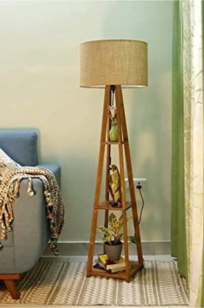 Picture of Decorative Wooden Tripod Floor lamp