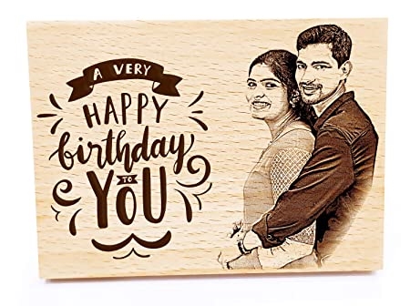 Picture of THE Wooden Unique Personalized Happy Birthday Present