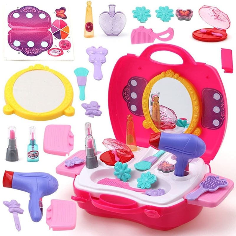 Picture of Toyshine Carry Along Beauty Set Toy with Briefcase and Accessories, (Multicolour)